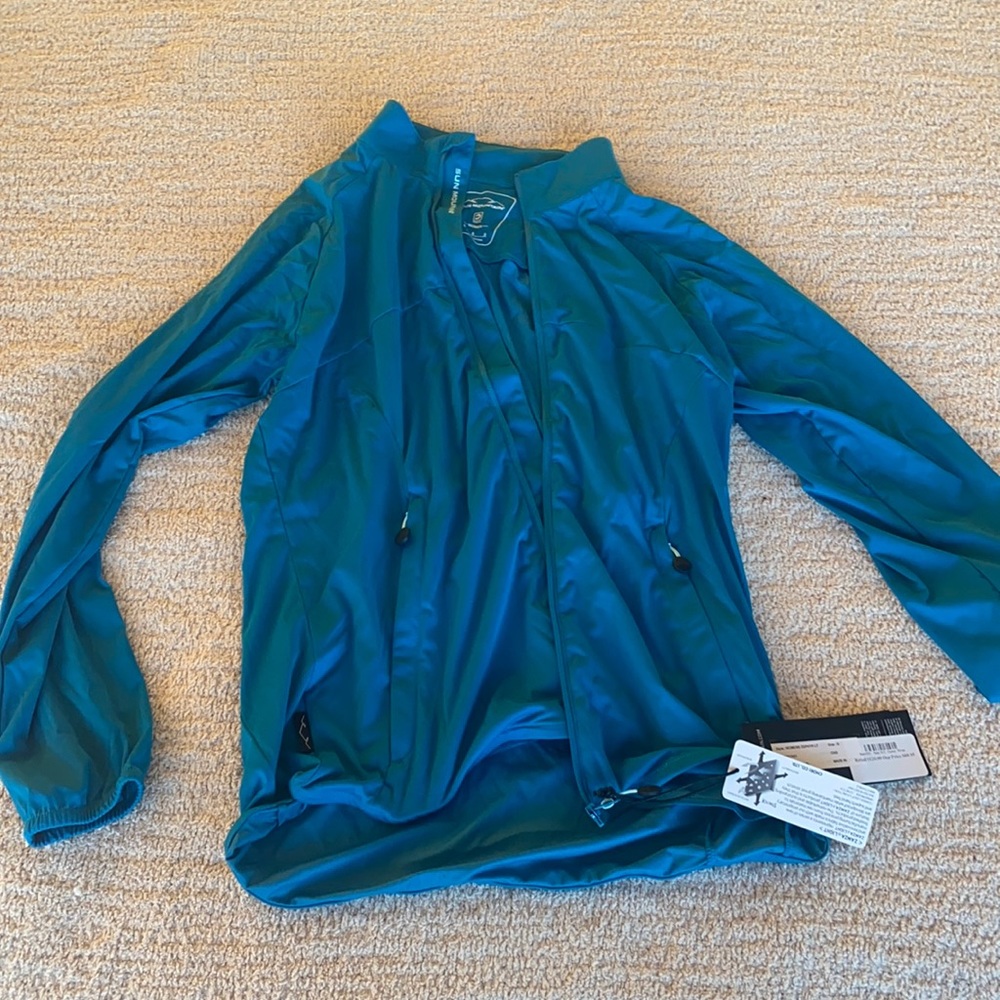 Sun Mountain Women’s Zephyr Light Windproof Jacket in Blur Teal, Size Small, NWT